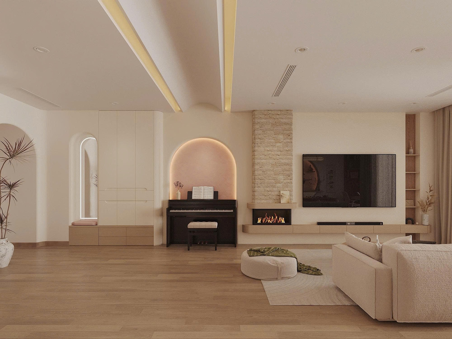 Vợ chồng trẻ cải tạo căn hộ 130m2 với chi phí 600 triệu đồng
