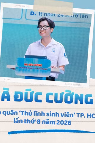 Hà Đức Cường: Hành trình từ đảng viên tuổi 18 đến Quán quân ‘Thủ lĩnh sinh viên’ TP. HCM