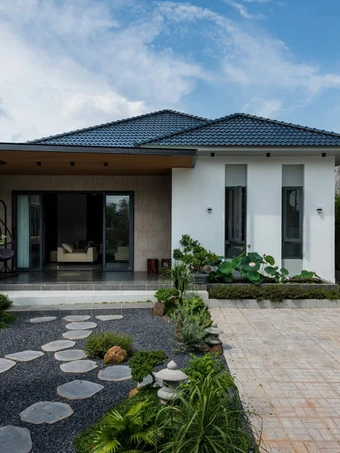 Nhà vườn 200m2 để gia chủ nghỉ dưỡng cuối tuần