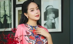 Hoa hậu Thanh Thủy chọn họa tiết ngựa cho Tết Bính Ngọ