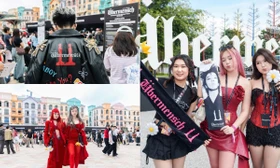 Fan G-Dragon biến Ocean City thành sàn diễn thời trang với sắc đỏ - đen cực chất