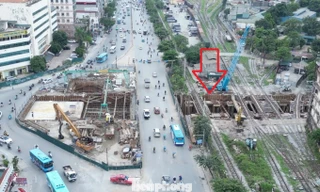 Cận cảnh các 'nút thắt' làm lỡ hẹn thông xe hầm chui Giải Phóng - Kim Đồng