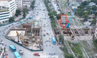 Cận cảnh các 'nút thắt' làm lỡ hẹn thông xe hầm chui Giải Phóng - Kim Đồng