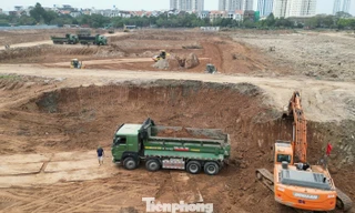 Tận thấy công trình hồ chống ngập rộng 12 ha ở Hà Nội