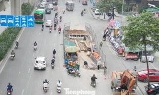 Tháo dỡ, thu hẹp hàng loạt hàng rào thi công tại Hà Nội