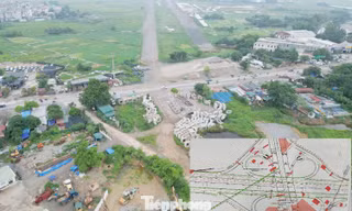  Cận cảnh công trường nút giao Vành đai 4 với QL6 qua Yên Nghĩa