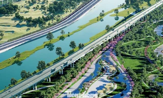Hình ảnh thiết kế trục Đại lộ cảnh quan sông Hồng hơn 850 nghìn tỷ đồng