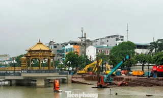 Đập tràn sông Tô Lịch ra sao khi nước dâng cao bất thường?