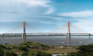 Hình ảnh cầu Ngọc Hồi, Vân Phúc qua sông Hồng sẽ khởi công dịp 19/8