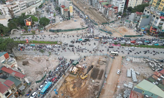 Tổ chức lại giao thông trên đường La Thành phục vụ thi công đường Vành đai 1