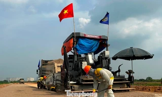 Một số đoạn đường song hành Vành đai 4 Hà Nội lùi mốc hoàn thành sang năm 2026