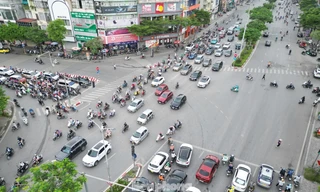 Cận cảnh các nút giao được xác định là 'cửa' kiểm soát xe máy xăng tại Hà Nội