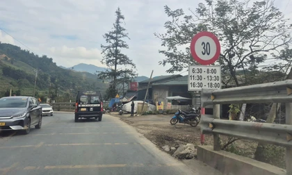 Lào Cai điều chỉnh biển hạn chế tốc độ đường lên Sa Pa sau phản ánh của Báo Tiền Phong