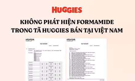 Huggies chủ động kiểm nghiệm sản phẩm, không phát hiện formamide trong mẫu tã tại Việt Nam