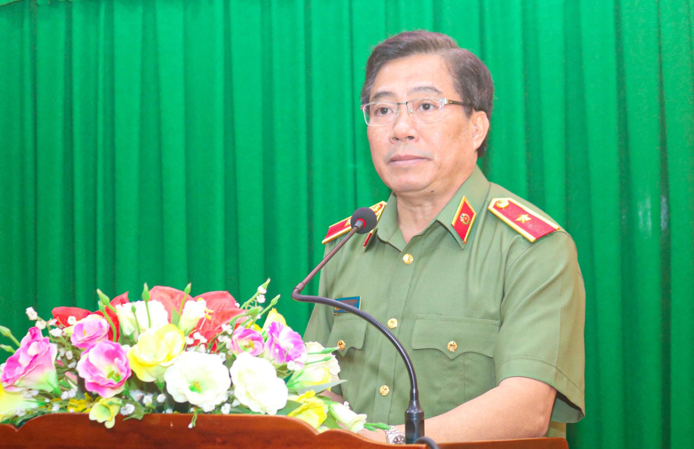 Thiếu tướng Nguyễn Thanh Hải, Giám đốc Công an tỉnh Vĩnh Long. Ảnh: Báo Sài Gòn Giải phóng cong-an.jpg