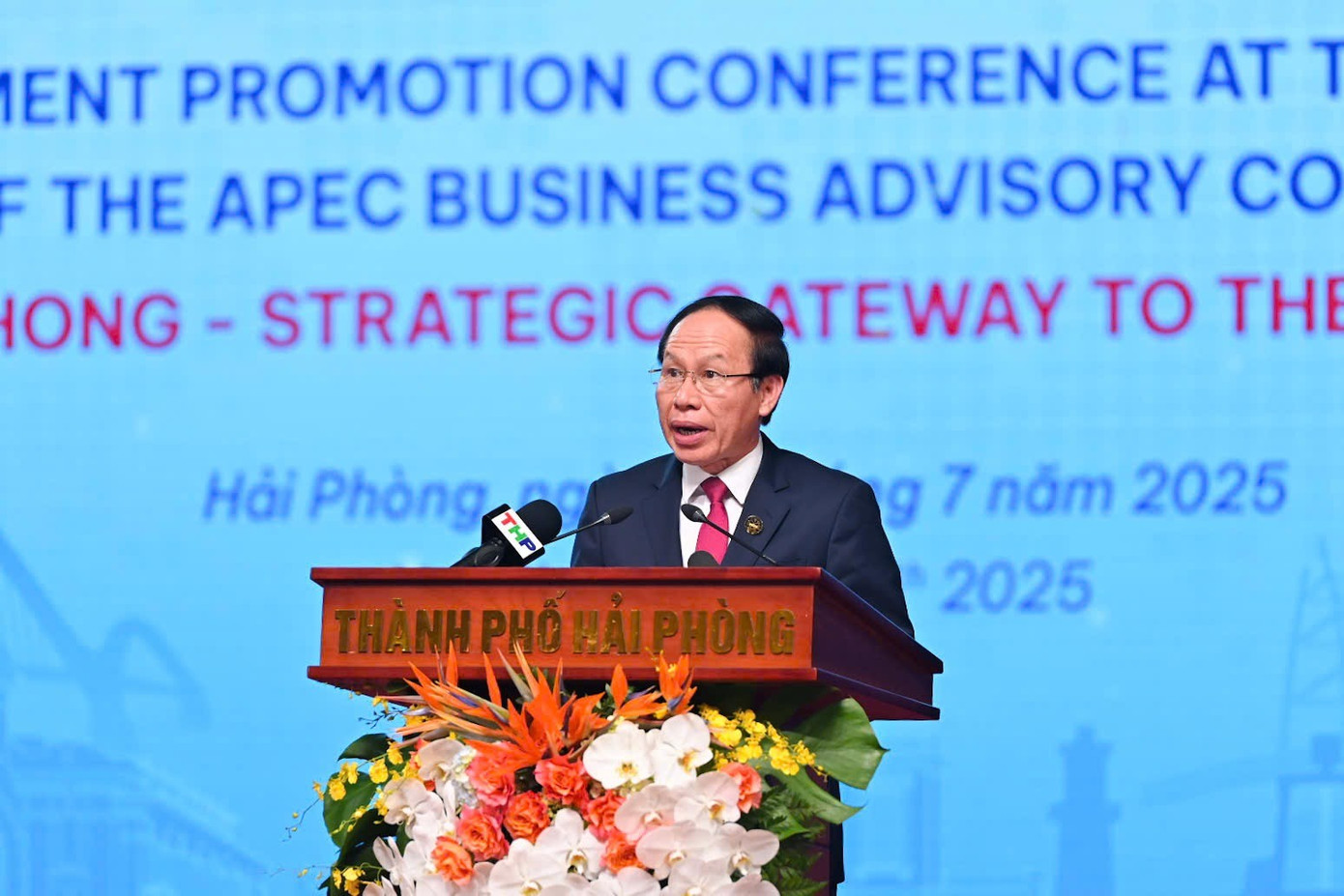 Ông Lê Tiến Châu - Bí thư Thành ủy Hải Phòng phát biểu khai mạc hội nghị. 2ac8ab3f-b227-4e75-a0c2-e6abbd247c35.jpg