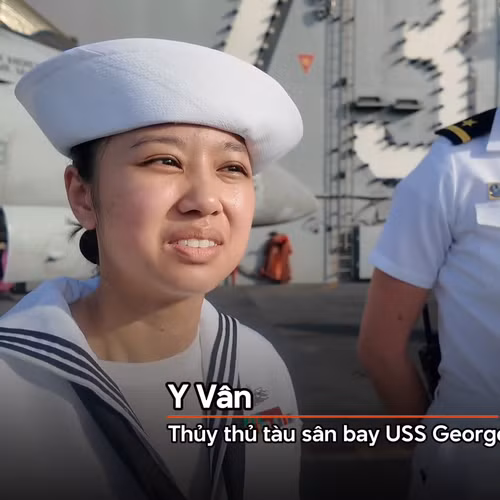 Trò chuyện cùng các thủy thủ gốc Việt làm việc trên tàu sân bay USS George Washington