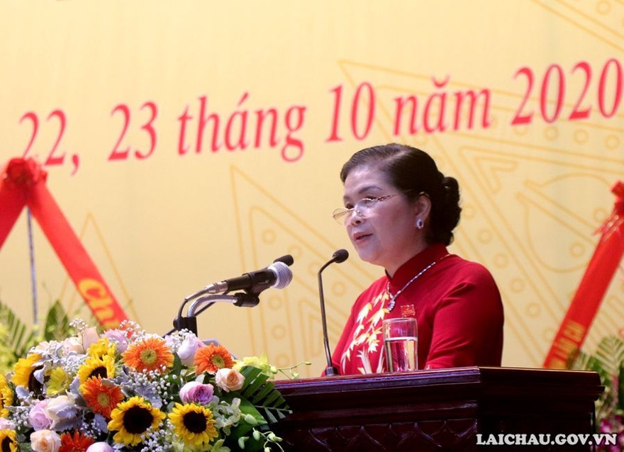 Bà Giàng Páo Mỷ. Ảnh: Cổng thông tin Lai Châu