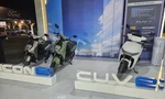  Không gian trưng bày của Honda chỉ có xe điện hóa, bao gồm bộ đôi xe máy điện ICON e: và CUV e:.