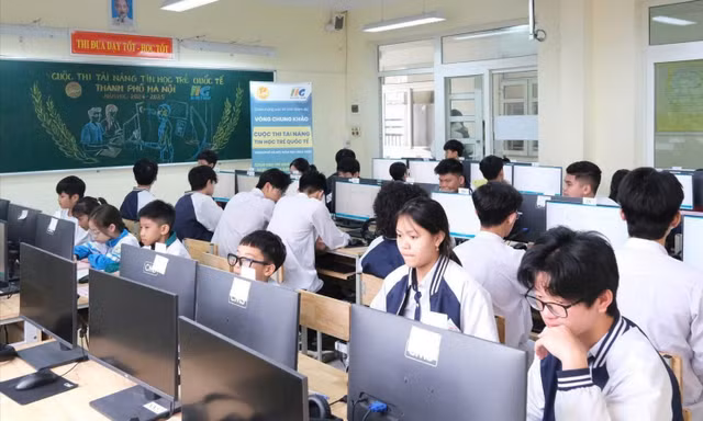 Hà Nội lần đầu tiên đưa bài thi AI tạo sinh vào sân chơi Tin học trẻ