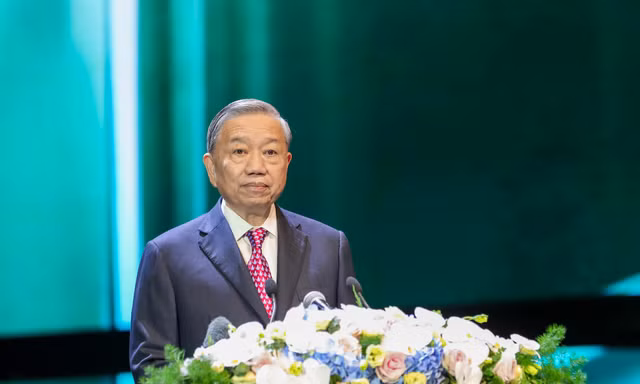 Tổng Bí thư Tô Lâm phát biểu chỉ đạo tại buổi lễ