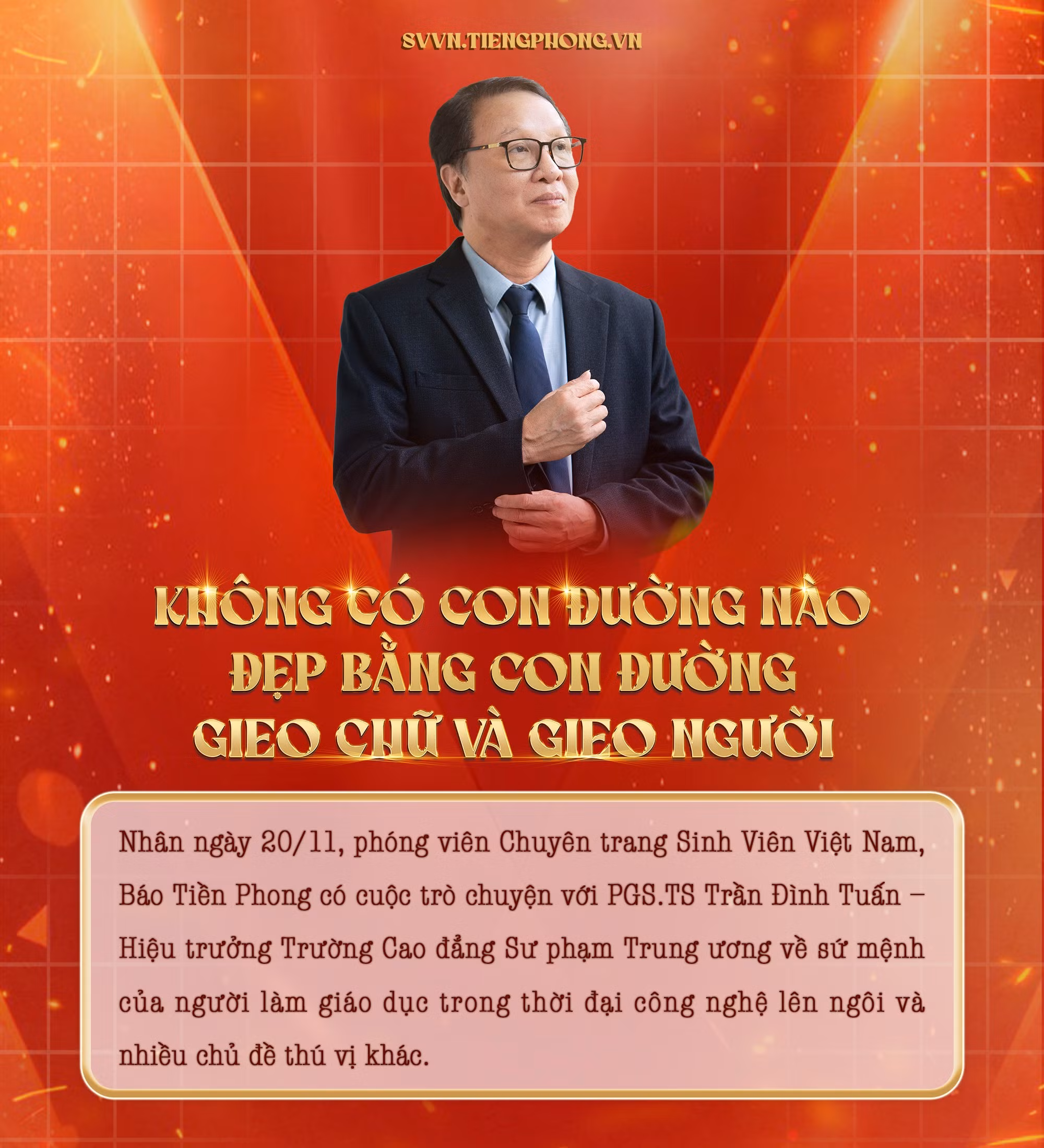 Không có con đường nào đẹp bằng con đường gieo chữ và gieo người