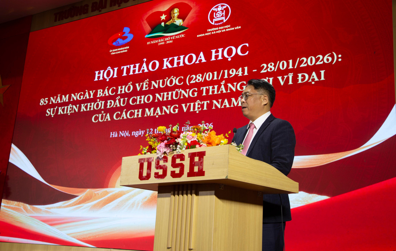 Bí thư Tỉnh ủy Cao Bằng Phan Thăng An phát biểu tại hội thảo