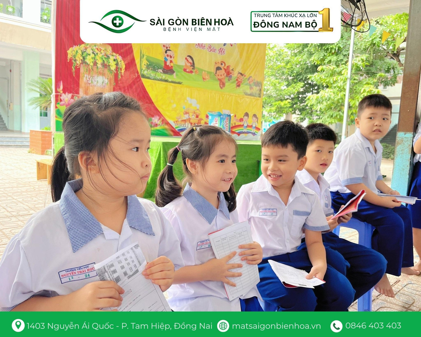 Students lined up orderly during the eye examination. image005-5205.jpg