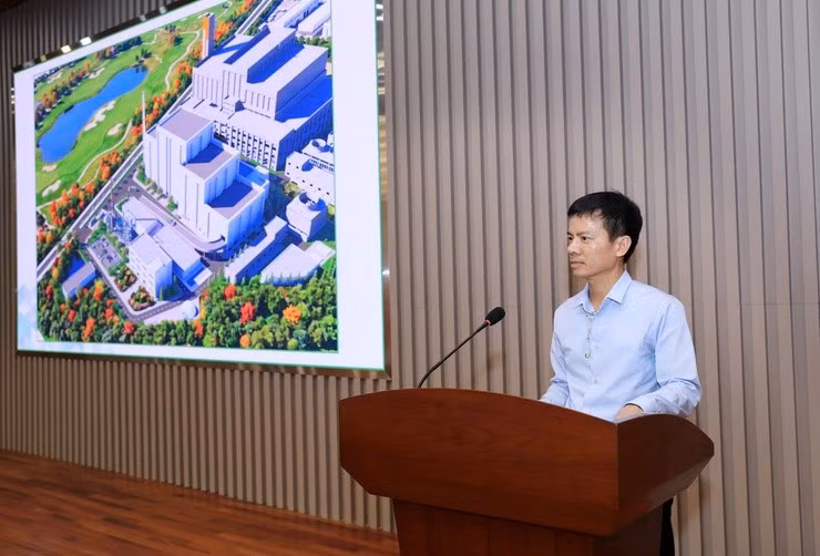 Phó Chủ tịch UBND Thành phố Bùi Duy Cường phát biểu tại buổi làm việc. Ảnh: Lê Hải