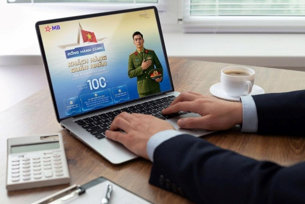 &quot;Combo sản phẩm dành cho Quân nhân” do MB thiết kế riêng cho nhóm khách hàng thuộc lực lượng vũ trang.