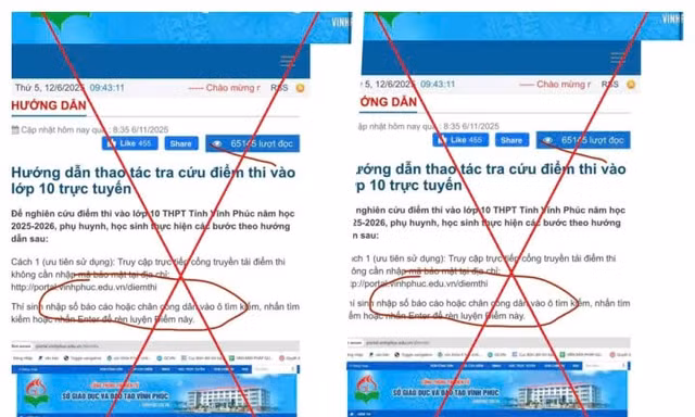 Công an cảnh báo thủ đoạn lừa đảo xem điểm thi vào lớp 10.