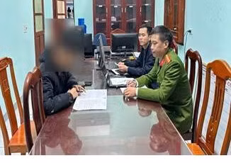 Cơ quan Công an làm việc với N.Đ.P.