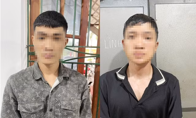 Hai đối tượng N.D.L và N.D.T. Ảnh: Công an tỉnh Bắc Ninh