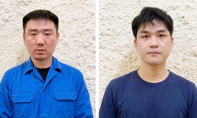Đối tượng Zhang Chengrong và Nie Changao (từ trái qua phải).