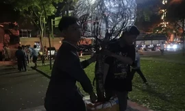 Xuyên đêm vận chuyển hoa về TPHCM dịp Tết Nguyên đán