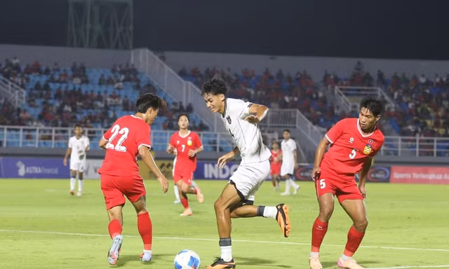 Để Lào lấy điểm, Indonesia sớm đối diện mất vé tại vòng loại U23 châu Á