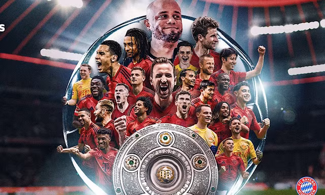 Bayern Munich chính thức đăng quang Bundesliga sớm 4 vòng