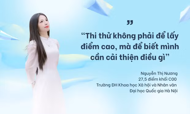 Nữ sinh đạt 27,5 điểm khối C chia sẻ cách tận dụng thi thử để tăng điểm trước kỳ thi THPT
