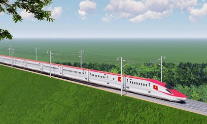 Đường sắt tốc độ cao Bắc - Nam. Ảnh: BXD.