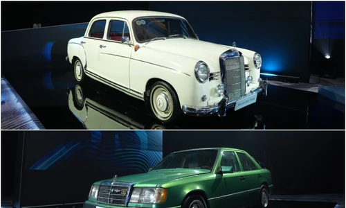 Bộ đôi xe Mercedes cổ trưng bày tại Hà Nội