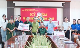 Báo Tiền Phong trao quà tặng 3 Trung tâm điều dưỡng thương binh ở Bắc Ninh