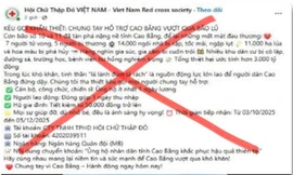 Công an cảnh báo mạo danh Hội Chữ thập đỏ để lừa đảo.