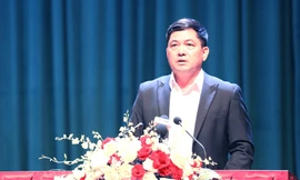 Bí thư Tỉnh ủy Bắc Ninh Nguyễn Hồng Thái phát biểu tại hội nghị.