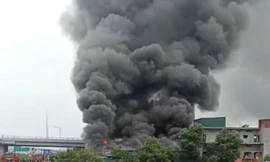 Hiện trường vụ cháy.