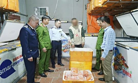 Cơ quan chức năng tỉnh Bắc Ninh phát hiện gần 700 kg trứng non, nầm lợn không rõ nguồn gốc.