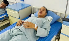 Nguyễn Đức Vĩnh điều trị tại bệnh viện.