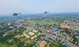 Quy định nghiêm ngặt của đội hình trực thăng kéo cờ Đảng, cờ Tổ quốc trên bầu trời Hà Nội