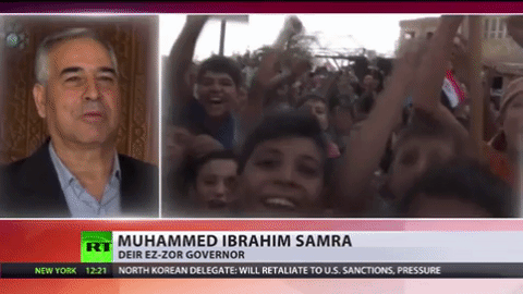 Thống đốc và người dân Deir ez-Zor vui mừng khi quân giải phóng đến thành phố bị IS vây hãm.