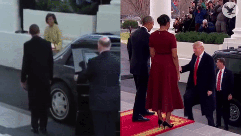 Tranh cãi về cách cư xử với vợ khác biệt của Obama và Trump 