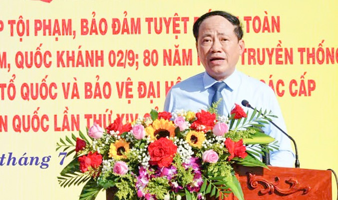 Ông Phạm Anh Tuấn - Chủ tịch UBND tỉnh Gia Lai phát biểu. tuan-ct.jpg
